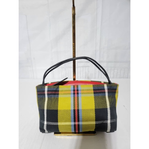 Authentic BURBERRY Tartan Fabric and Leather Clutch/Pouch - Picture 4 of 12